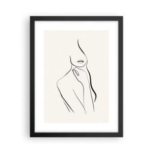 Poster în ramă neagră - Val de melancolie - 30x40 cm