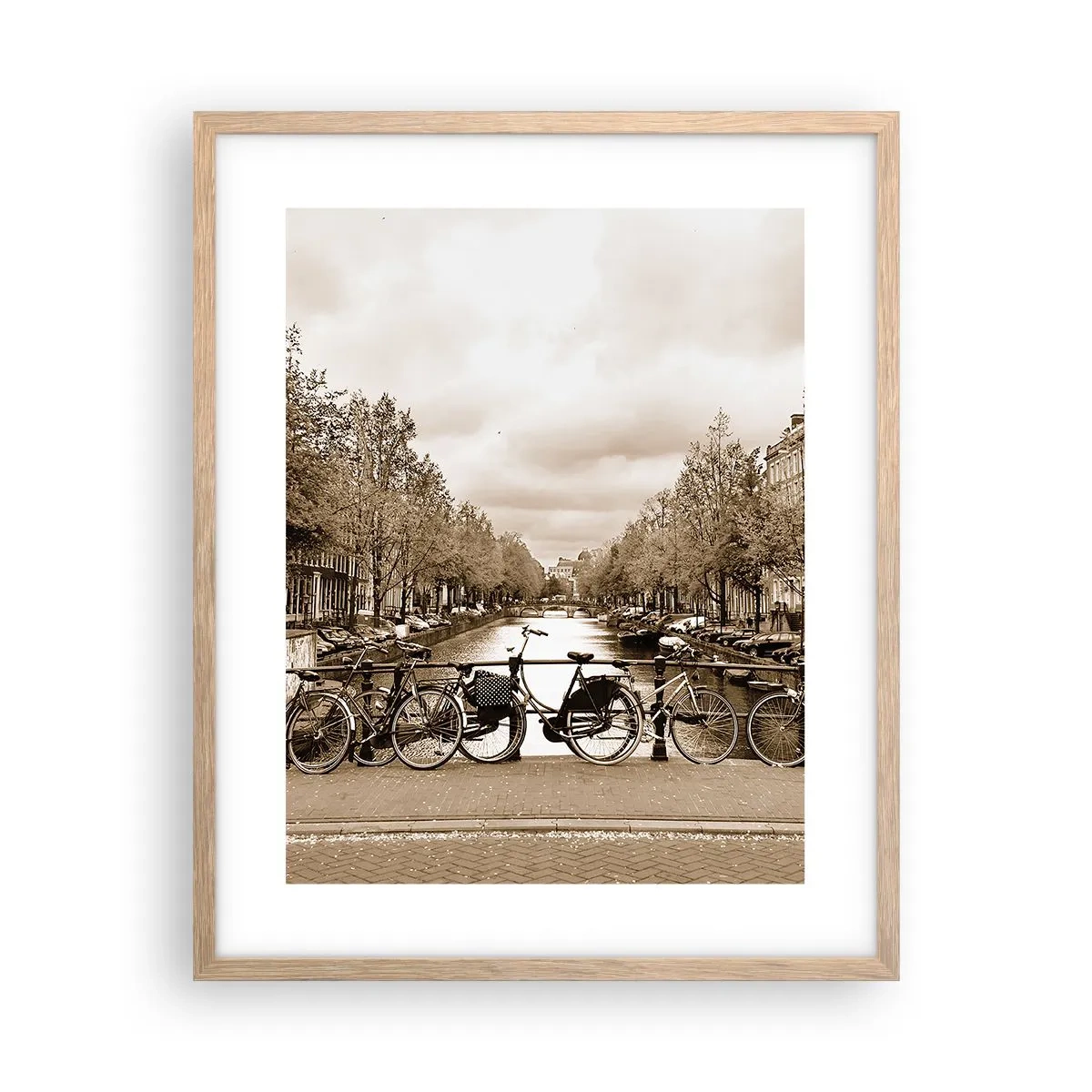 Poster în ramă de stejar deschis - Atmosfera olandeză - 40x50 cm