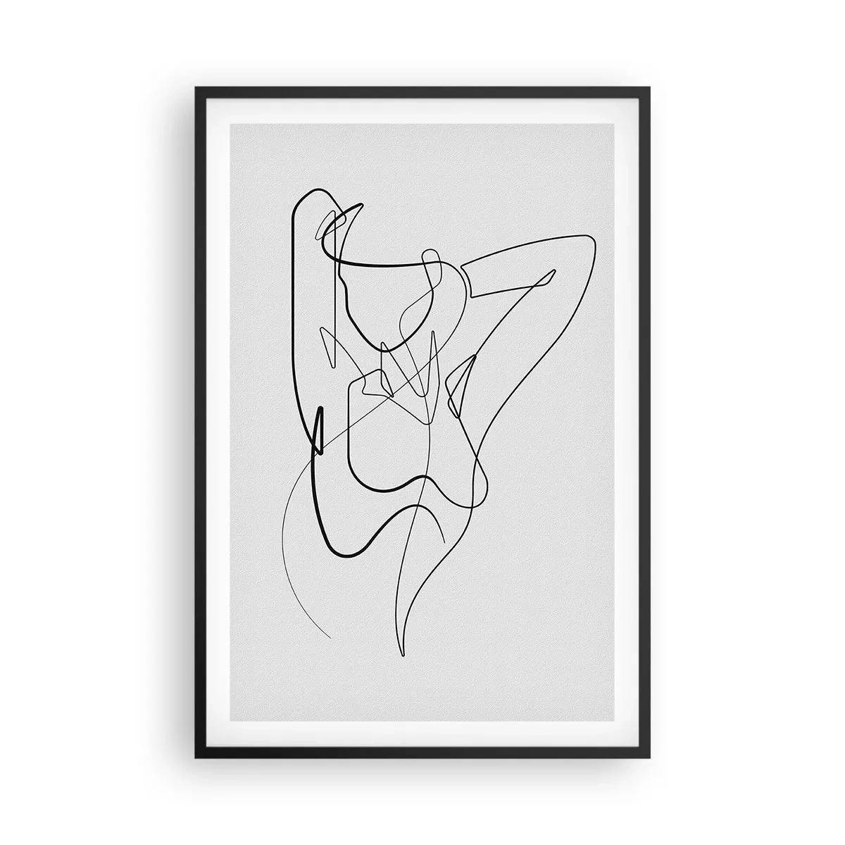 Poster în ramă neagră - Cine ești tu? - 61x91 cm