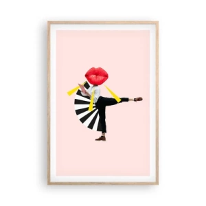 Poster în ramă de stejar deschis - Artă pop suprarealistă - 61x91 cm