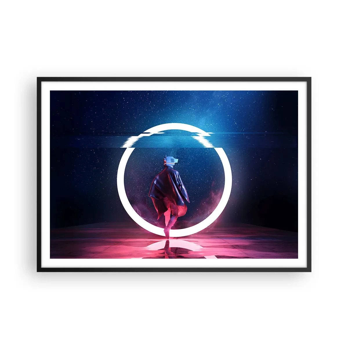 Poster în ramă neagră - Între lumi - 100x70 cm