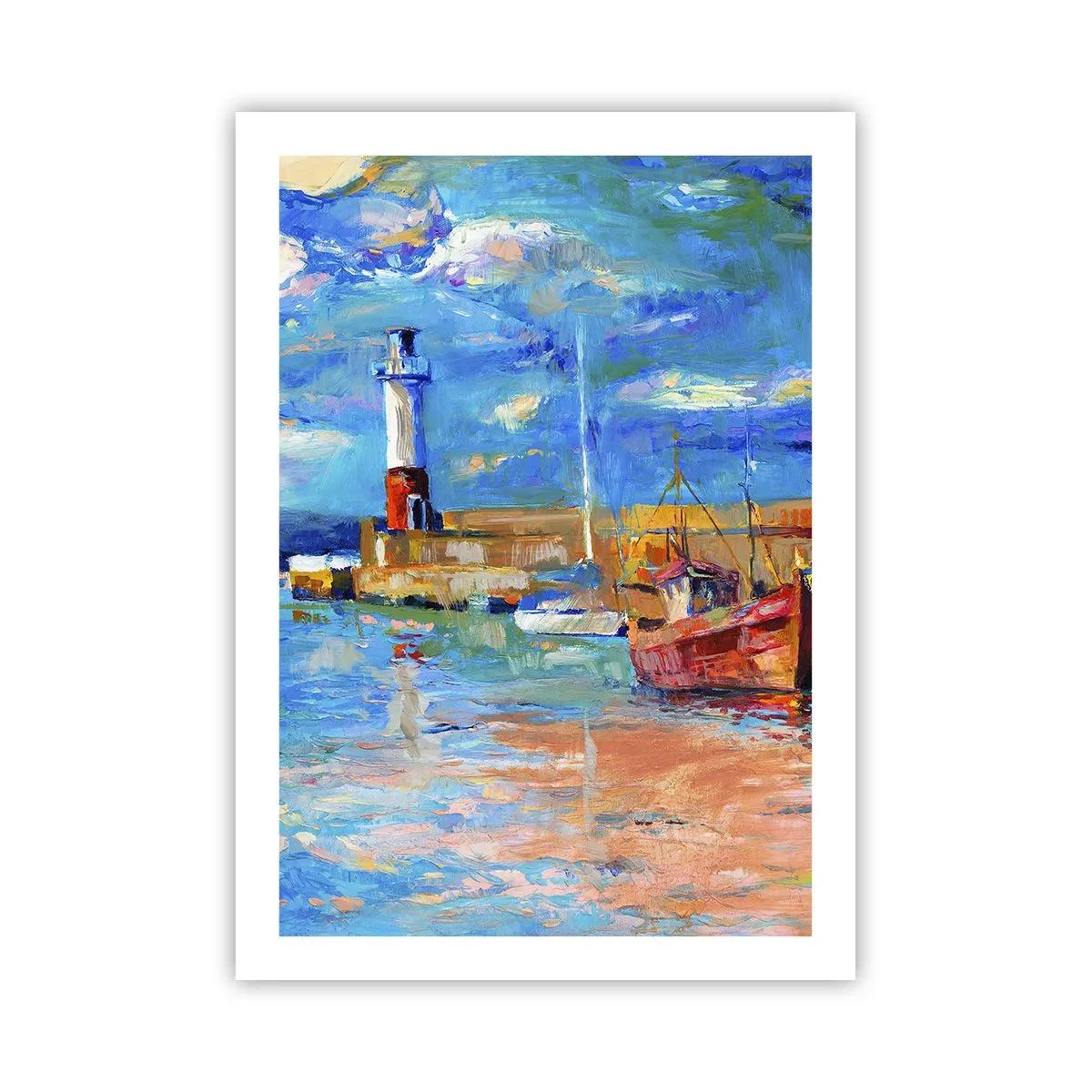 Poster - După-amiază în golful de curcubeu - 50x70 cm