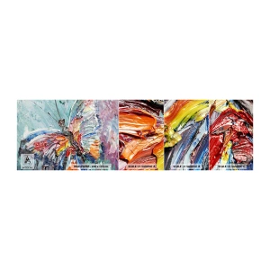 Mostră tapet autocolant Deluxe Sticker - Pictat de natura - Abstracția, Fluture, Bucată - 100x30 cm