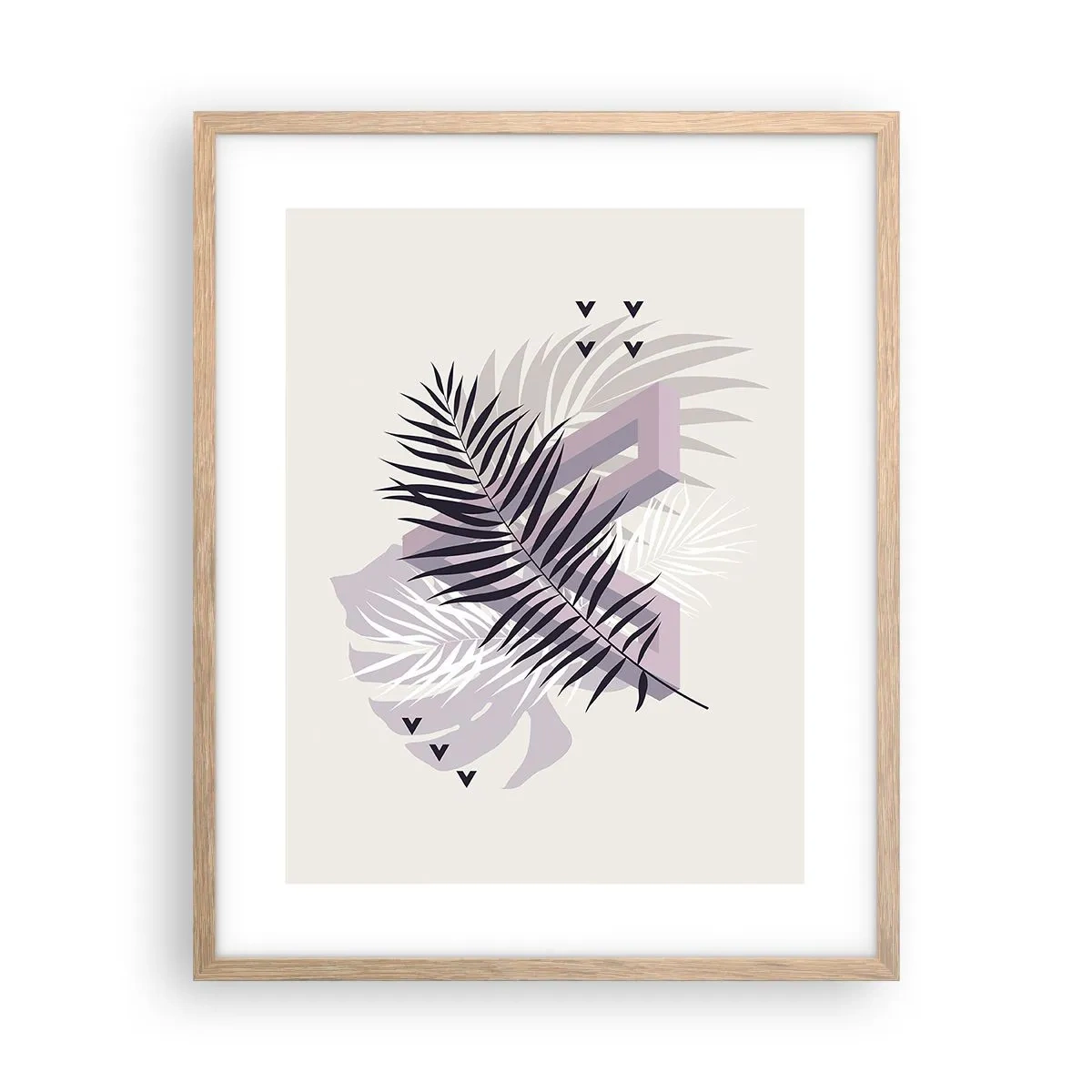 Poster în ramă de stejar deschis - Umbra unei umbre - 40x50 cm