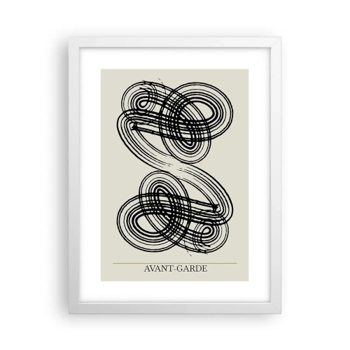 Poster în ramă albă - A apărut spontan - 30x40 cm