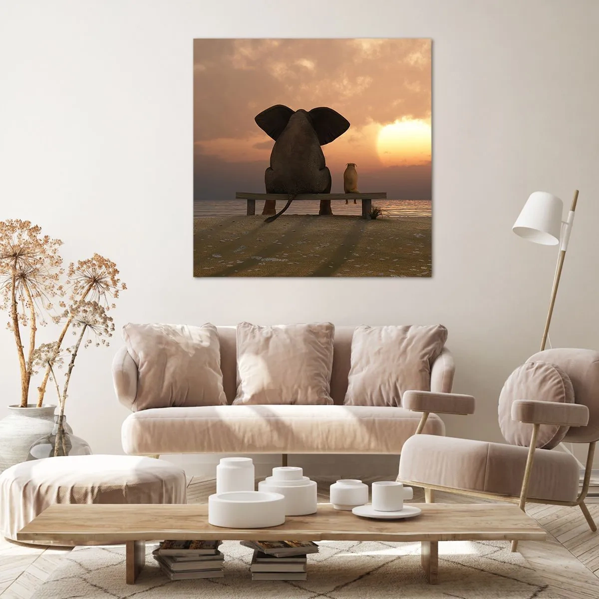 Tablou pe pânză - Este bine să tăcem împreună - 60x60 cm