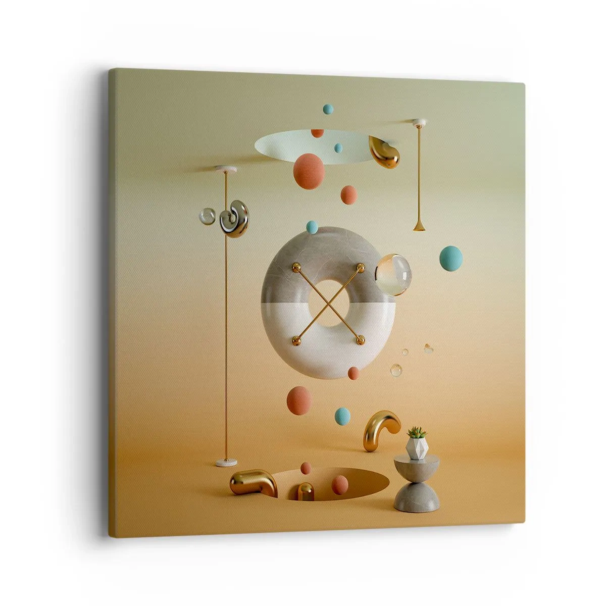 Tablou pe pânză - Orice se poate întâmpla - 40x40 cm