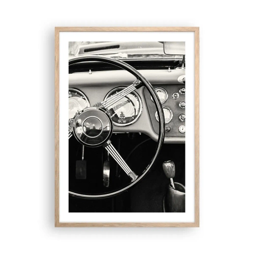 Poster în ramă de stejar deschis - Visul unui colecționar - 50x70 cm