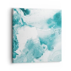 Tablou pe pânză - Câmpii inundabile de albastru - 30x30 cm