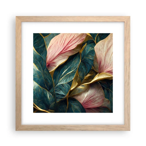 Poster în ramă de stejar deschis - Eleganța naturală și stil - 30x30 cm