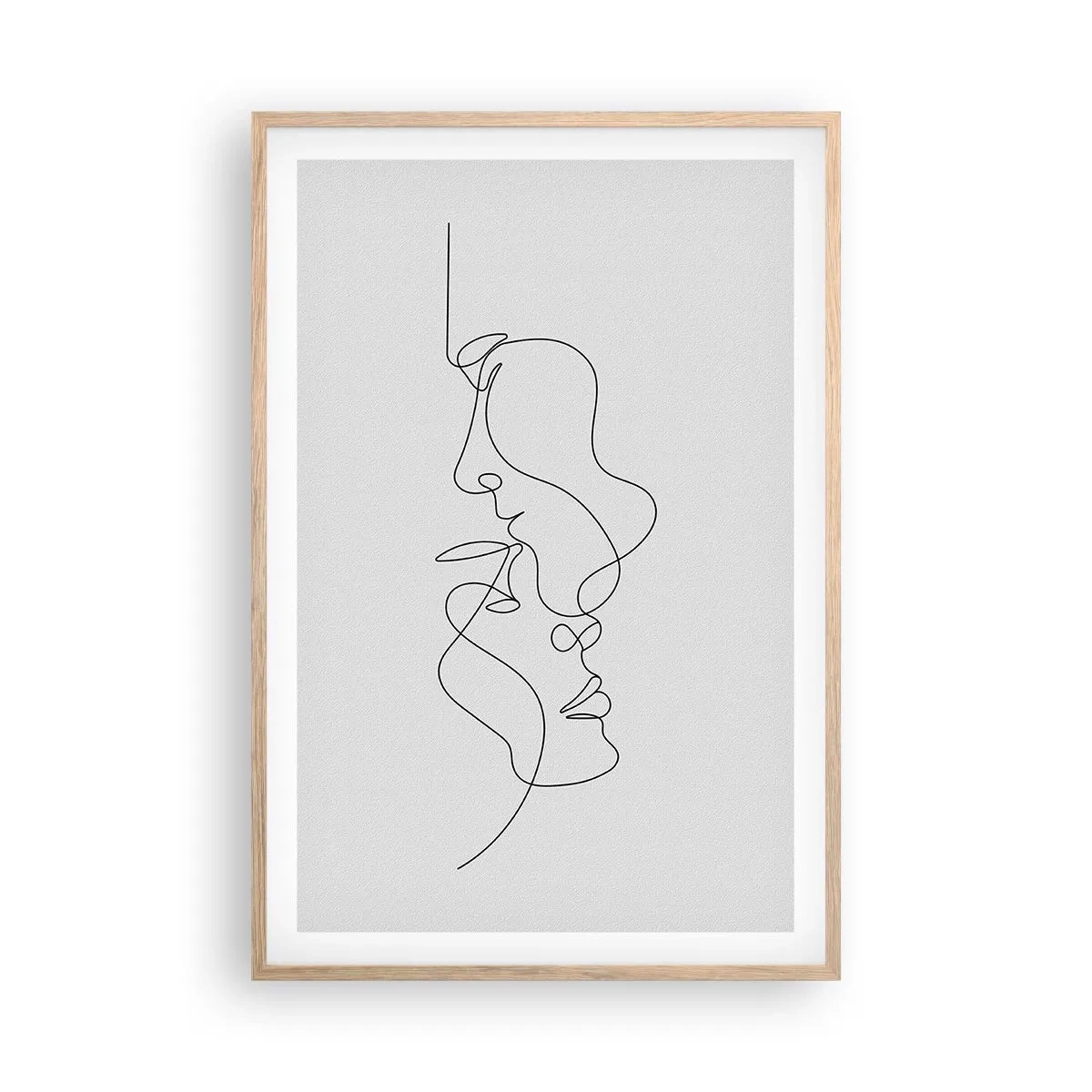 Poster în ramă de stejar deschis - Dorință vorace - 61x91 cm