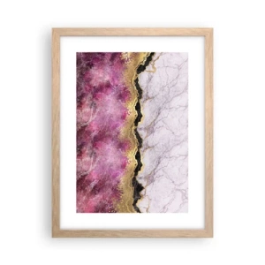 Poster în ramă de stejar deschis - La graniță - 30x40 cm