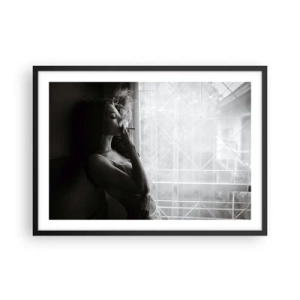 Poster în ramă neagră - Un moment senzual - 70x50 cm