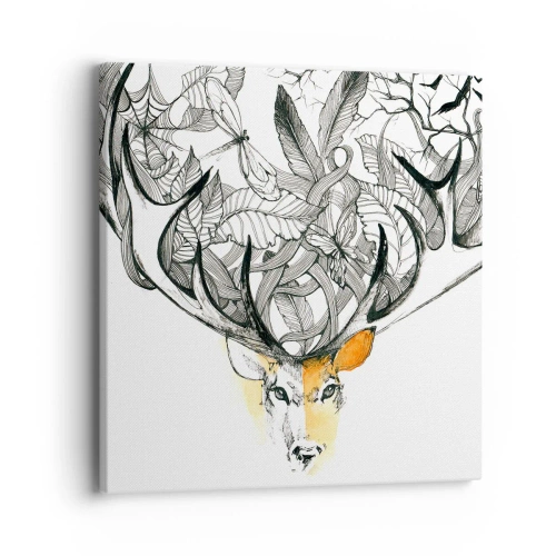 Tablou pe pânză - Coarne de abundență - 40x40 cm