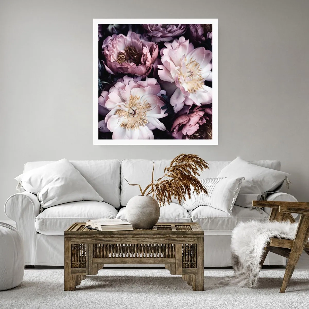 Poster - Buchet în stil vechi - 30x30 cm