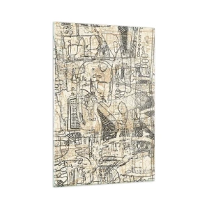 Tablou pe sticlă - Așteaptă să fie descifrat - 80x120 cm
