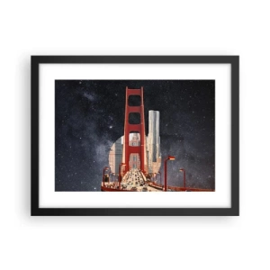 Poster în ramă neagră - Întotdeauna în centru - 40x30 cm