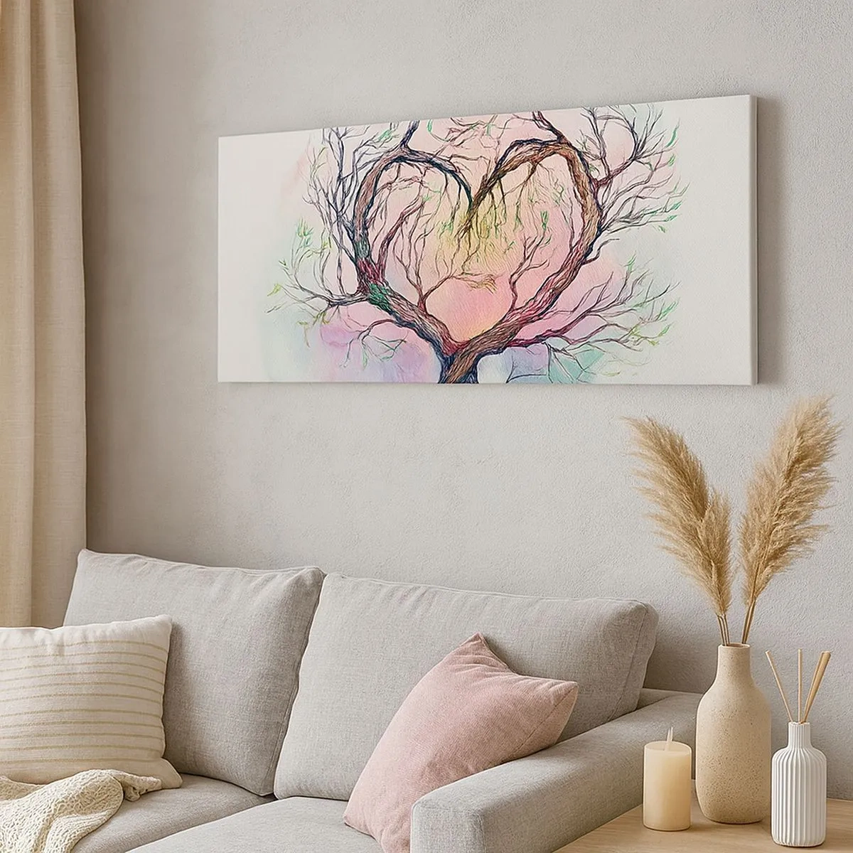 Tablou pe pânză - Împreună împotriva vijeliei - 100x40 cm