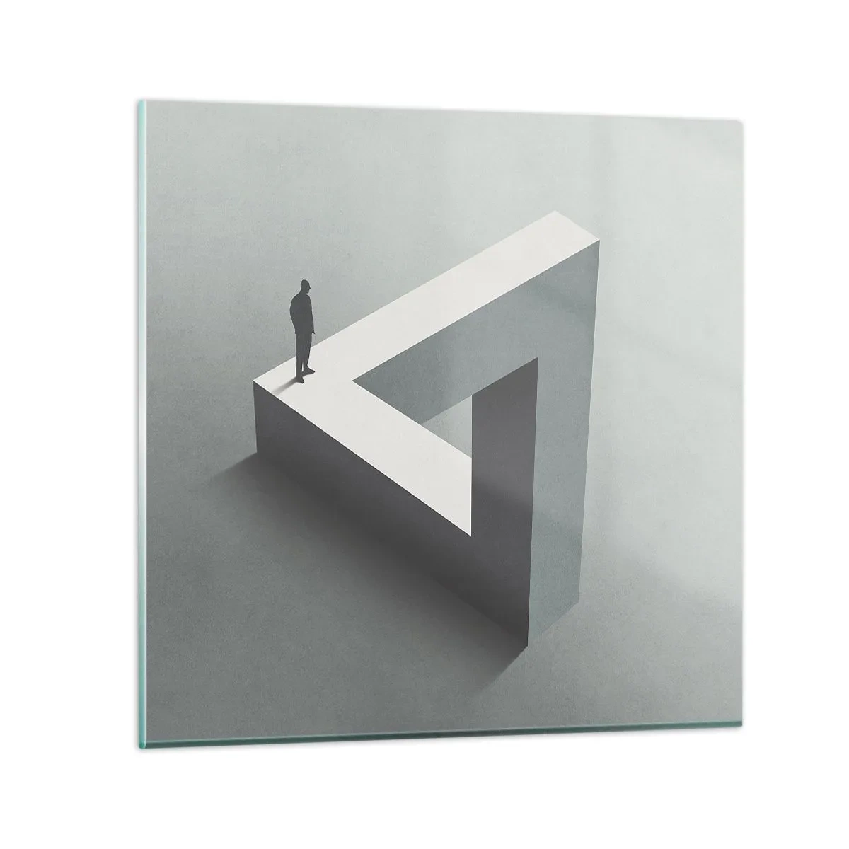 Tablou pe sticlă - Și totuși este posibil - 30x30 cm