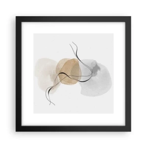 Poster în ramă neagră - Mărgele de aer - 30x30 cm