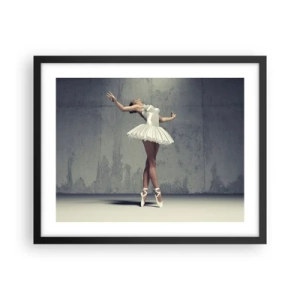 Poster în ramă neagră - Ușoară ca o pasăre - 50x40 cm