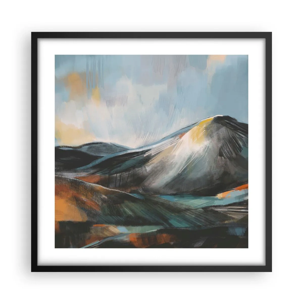 Poster în ramă neagră - Dure și frumoase - 50x50 cm