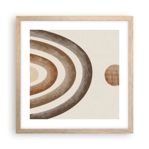 Poster în ramă de stejar deschis - Într-o galaxie îndepărtată - 40x40 cm