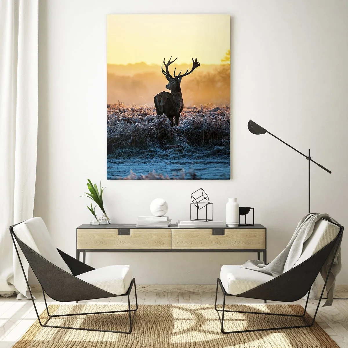 Tablou pe sticlă - Încoronat pe domeniul său - 50x70 cm
