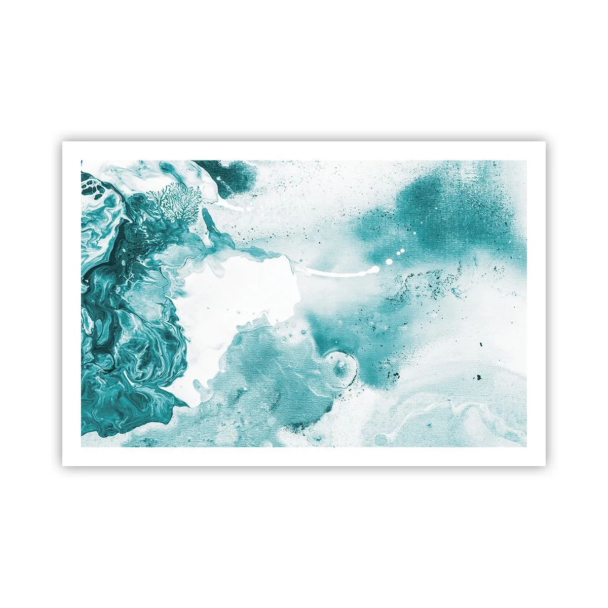 Poster - Câmpii inundabile de albastru - 91x61 cm