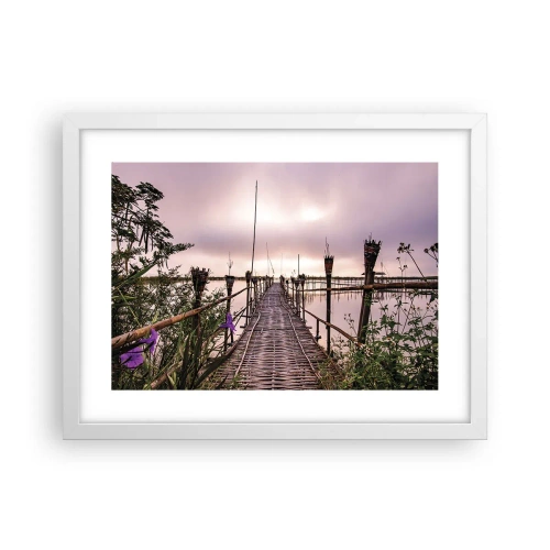 Poster în ramă albă - Pacea și liniștea Asiei - 40x30 cm