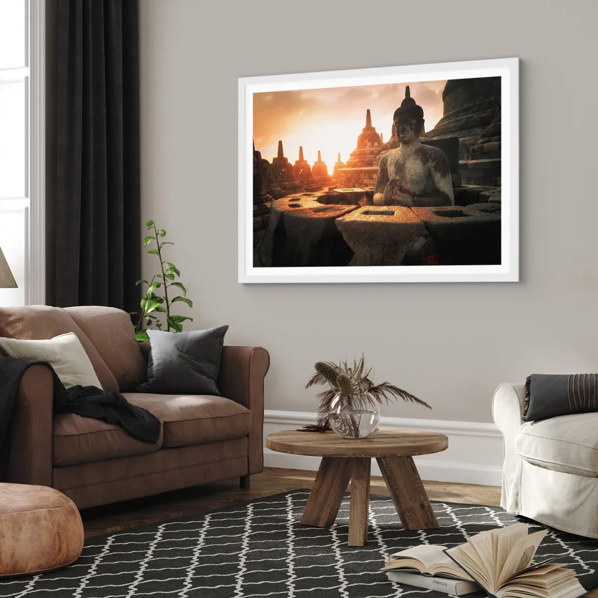 Poster în ramă albă - Vreme de mare înțelepciune - 40x30 cm