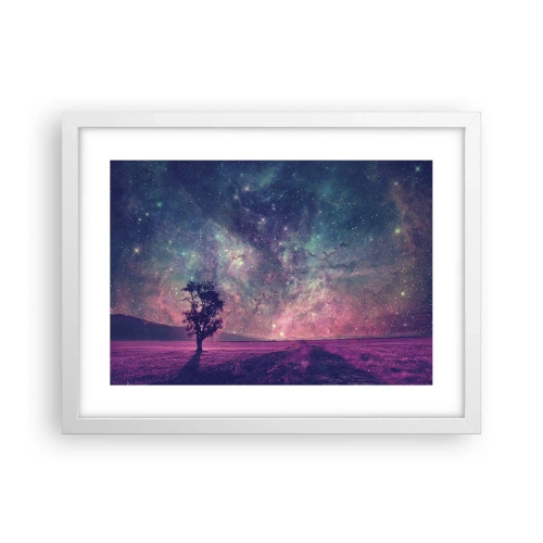 Poster în ramă albă - Sub un cer magic - 40x30 cm