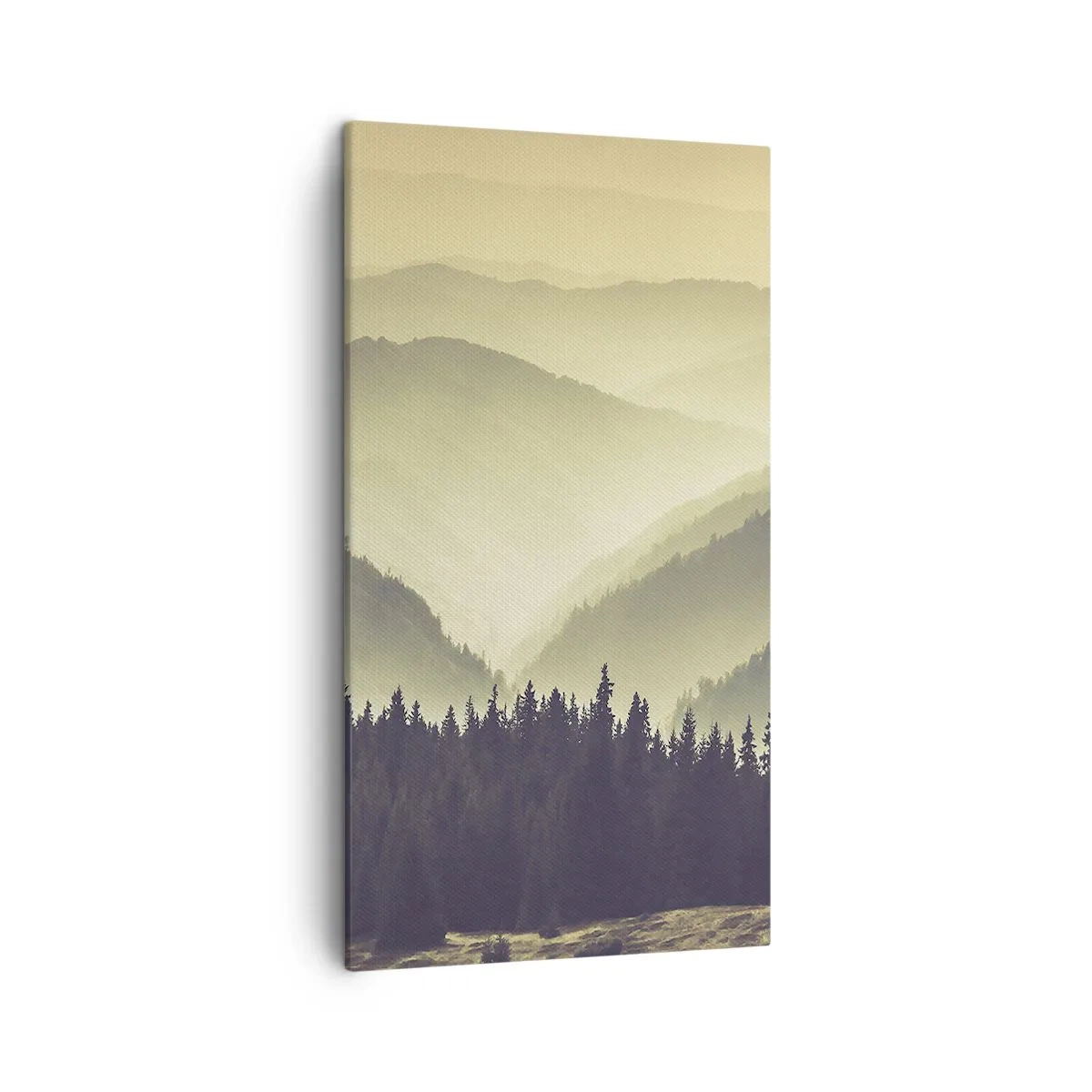 Tablou pe pânză - Dincolo de munți... - 45x80 cm