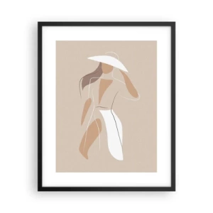 Poster în ramă neagră - Moda este distractivă - 40x50 cm