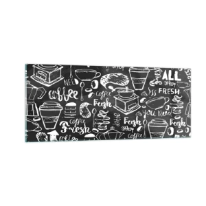 Tablou pe sticlă - All you need is… - 100x40 cm
