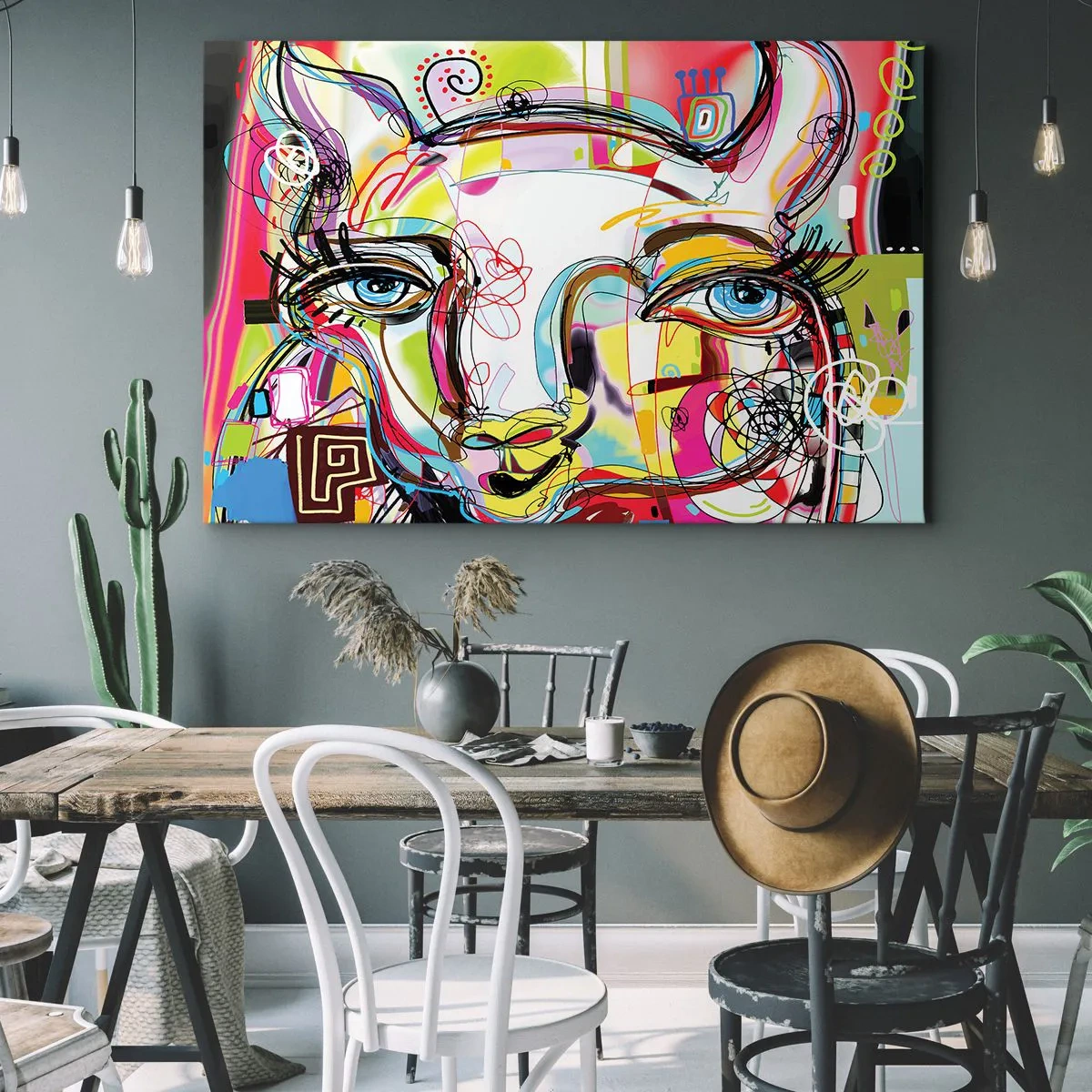 Tablou pe pânză - Bogăția naturii feline - 100x70 cm