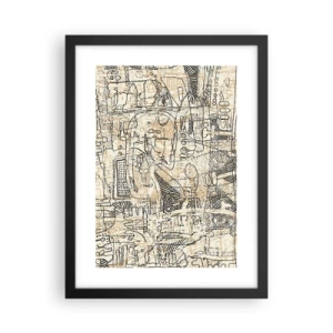 Poster în ramă neagră - Așteaptă să fie descifrat - 30x40 cm