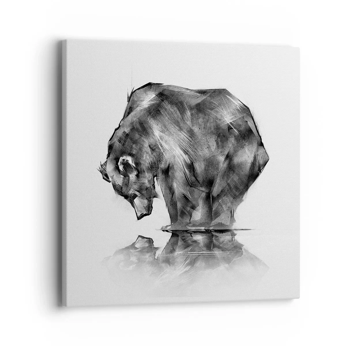 Tablou pe pânză - Mă bucur să văd pe cineva apropiat - 40x40 cm