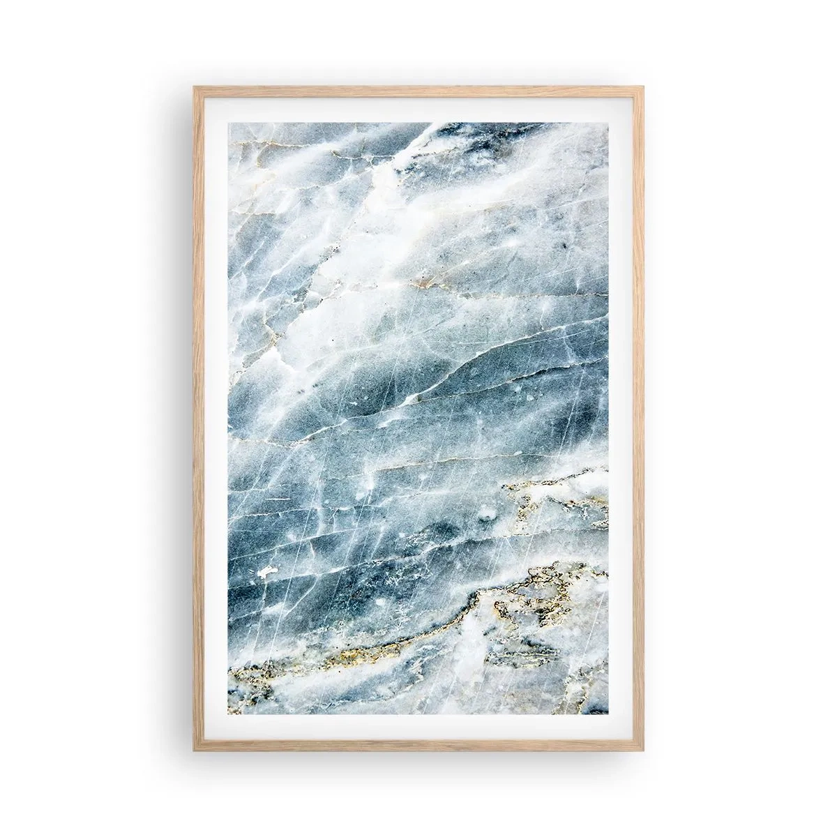 Poster în ramă de stejar deschis - Lumea de gheață - 61x91 cm