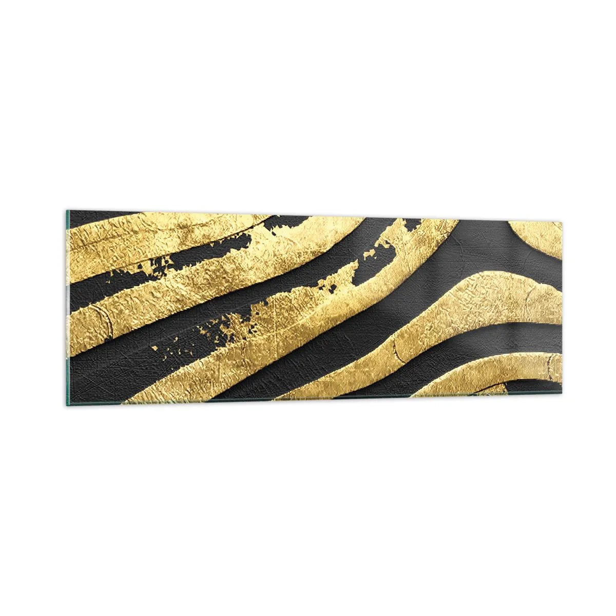 Tablou pe sticlă - Totul curge - 90x30 cm