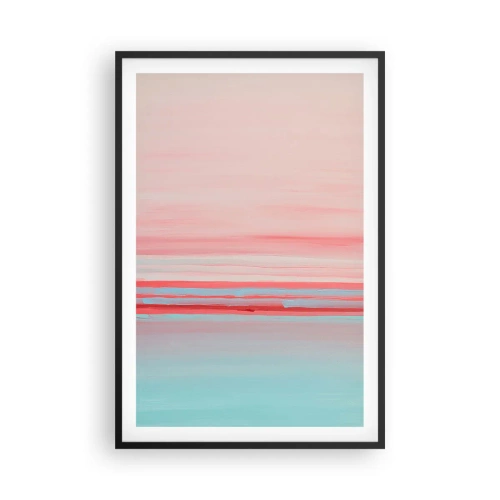 Poster în ramă neagră - Abstracție în zori - 61x91 cm