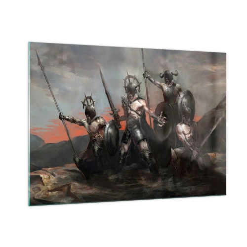 Tablou pe sticlă - Cu scut sau fără scut - 100x70 cm