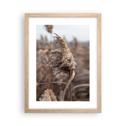 Poster în ramă de stejar deschis - E timpul să zbori cu vântul - 30x40 cm