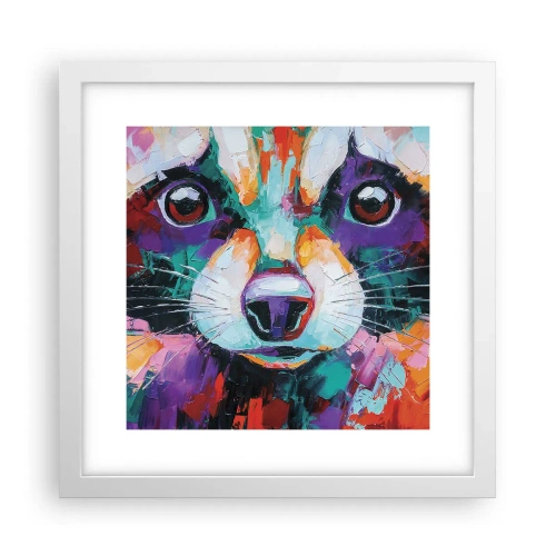 Poster în ramă albă - Doar emoții bune - 30x30 cm