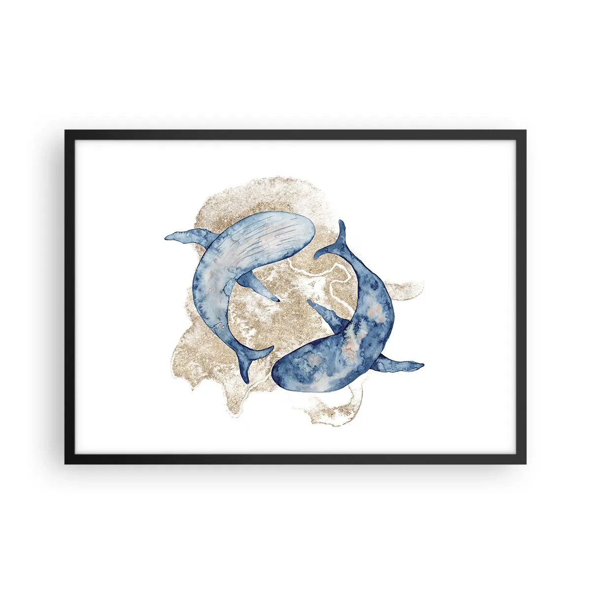 Poster în ramă neagră - Prietenie sau iubire? - 70x50 cm