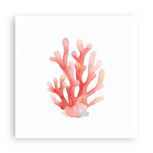 Poster - Culoare de coral - 60x60 cm