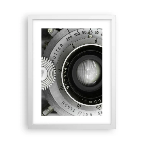 Poster în ramă albă - Povestea de la Hollywood - 30x40 cm