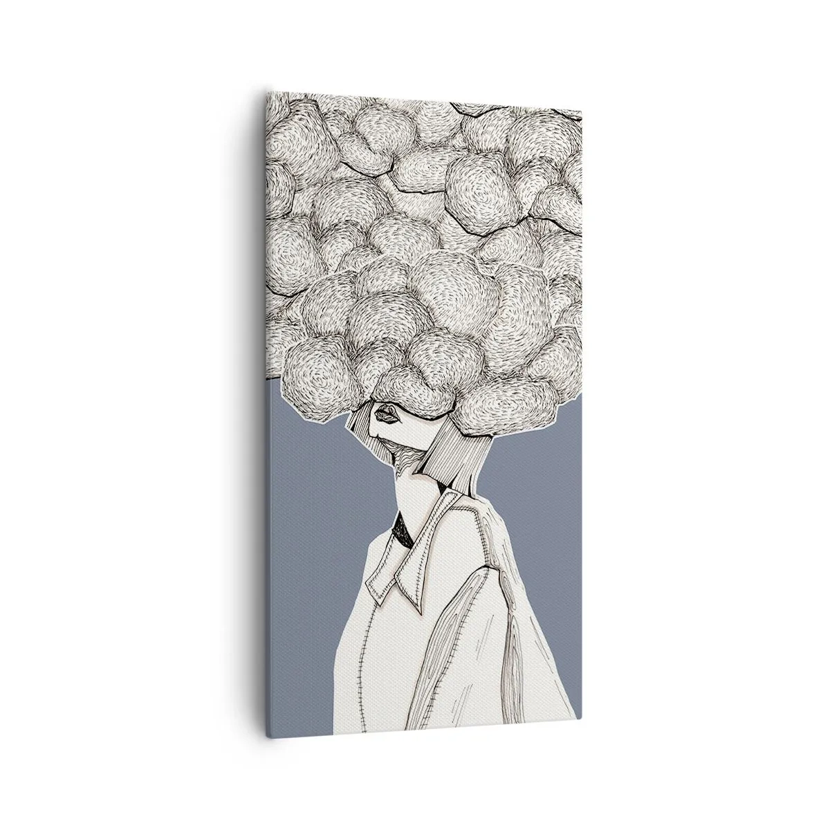 Tablou pe pânză - Cu capul în nori - 55x100 cm