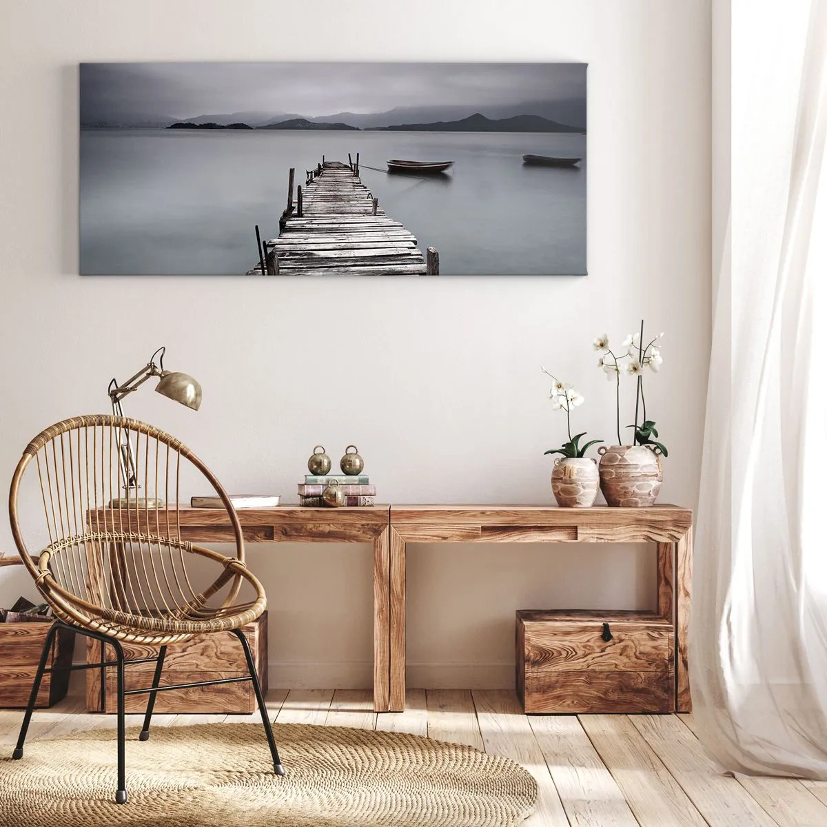 Tablou pe pânză - Poți pleca mâine - 100x40 cm