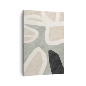 Tablou pe pânză - Compoziție cu motiv negru - 70x100 cm